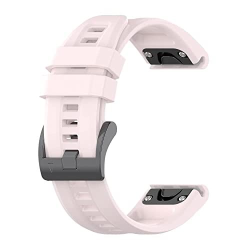 Intercella siliconen bandje - geschikt voor Garmin Fenix 5S/5S Plus/6S/6S Pro/7S - lichtroze