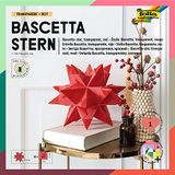 folia 836/3030 Bascetta Star Handwerkset, blauw, rood, 15 x 15 cm