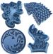Cuticuter Game of Thrones Pack Koekjesvormpjes, Blauw, 16 x 14 x 1,5 cm, 4 Stuks