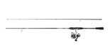 Abu Garcia Max X Spinning Combo, zoetwater hengel reel snoekbaars snoekbaars, sterk lichtgewicht veelzijdig, zwart grijs, 2.13m matig snelle hengel, 2000 maat reel