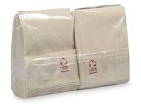 Morigami Miniservices 17x17, 100% recyclebaar, Natural Kraft, 70 verpakkingen met 200 servetten