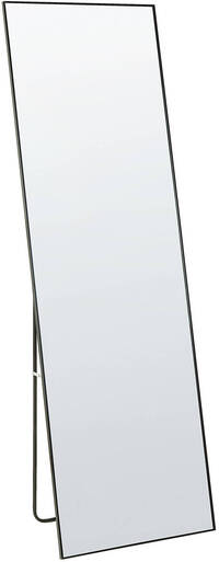 Beliani beauvais - staande spiegel-zwart-aluminium