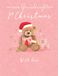 Klassieke Piccadilly Greetings Klassieke kerstkaart, kleindochter 1e kerst, Teddy - 8 x 6 inch