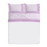 PENSIERI DELICATI Beddengoedset voor tweepersoonsbed, flanel, 100% katoen, warm en zacht, voor tweepersoonsbed 180 x 200 cm, inclusief hoeslaken, dekbedovertrek en 2 kussenslopen, gemaakt in Italië