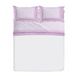PENSIERI DELICATI Beddengoedset voor tweepersoonsbed, flanel, 100% katoen, warm en zacht, voor tweepersoonsbed 180 x 200 cm, inclusief hoeslaken, dekbedovertrek en 2 kussenslopen, gemaakt in Italië