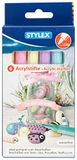 STYLEX 32818 Acrylstiften, pastelkleuren, 6 stuks