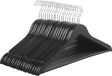 Songmics - 50x Houten Kledinghanger - Zwart