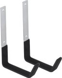 Maclean - Set van 2 stuks Muurbevestiging Ophanghaak - staal, max. belasting 10kg, MC-480
