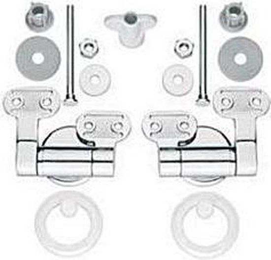 CORNAT TEC364980 Toiletbril Scharnier Soft Close met montage Geelkoper