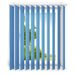 time4blinds - lamelles verticales - lamelles pour postes de travail de bureau et pour la maison - stores de chambre - stores de cuisine - 100x160 cm - bleu clair