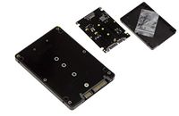 KALEA-INFORMATIQUE M2 (M.2 NGFF B Key of B+M Key) naar SATA-adapter met SATA 2,5" harde schijfbehuizingen