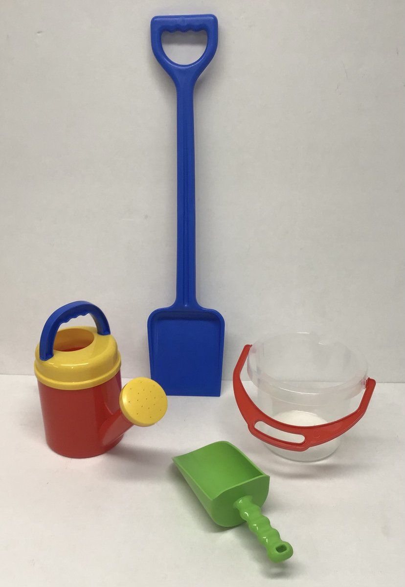 Dantoy Strandset Emmer Gieter Schep en mini Schep Top merk - Zandset Speelgoed voor Zand & Strand