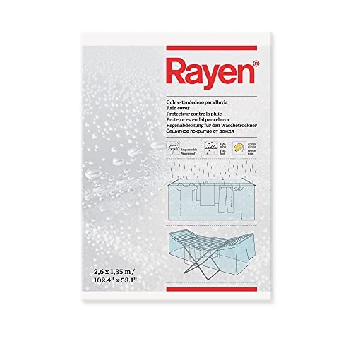 Rayen 6011.01 dekt droogrek voor regen, polyethyleen, 2,6 x 2 x 1,35 cm