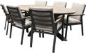 AVH-Collectie Lola Salvador dining tuinset ovaal 220x115xH75 cm 7 delig polywood