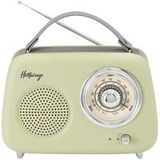 Halterrego Bluetooth-radio Retro Olijfgroen