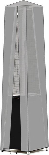 Hendi Afdekhoes - Terrasverwarmerhoes voor Lounge Heater - Grijs - 58 x 58 x 146 cm