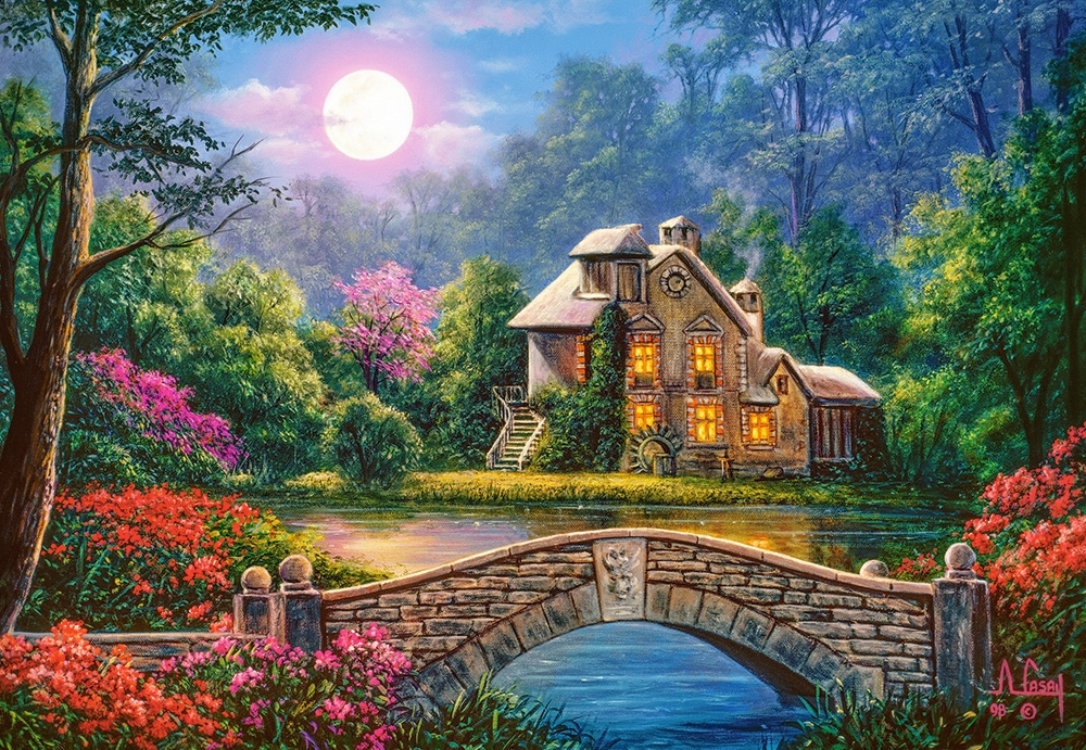 Castorland Cottage in the Moon Garden - 1000 stukjes