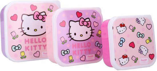 Hello Kitty Fresh Bites - Kinder Snackbox (3in1) - Roze