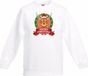 Bellatio Decorations Shoppartners Bv Kerst sweater / Kersttrui voor kinderen met rendier Rudolf print - wit - jongens / meisjes sweater 152/164