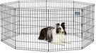 MidWest Homes for Pets Dog Exercise Pen & Box - 60.96cm x 76.2cm - Black E-Coated - 550-30