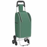 vidaXL Winkelwagen Groen 39,5 x 33 x 93 cm Oxford stof