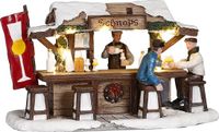 Luville Village de Noël Miniature Schnaps Marché - L16 x B8 x H9 cm