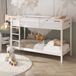 Sunny Jip Stapelbed – Wit – Hout – 208 x 97 x 140 cm – FSC 100% Hout – Met Lattenbodems – Exclusief Matrassen