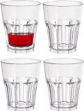 Duni Drinkglas Any Day - 4x - Transparant - Kunststof - 240 ml - Vaatwasserbestendig