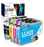 Brother Cartouches d'encre LC426 Multipack avec 8 pièces, compatible