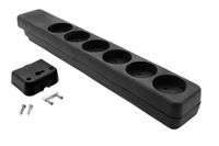 ProXtend Deense stekkerdoos met 6 stopcontacten, zwart, model KIT6-0B