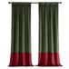 Rideaux en velours - Rideaux occultants - Lot de 2 - Isolation thermique - 100 % polyester - 300 g/m² - Hauteur 274 cm - Rouge