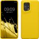 kwmobile telefoonhoesje geschikt voor Oppo Find X5 (5G) - Hoesje met siliconen coating - Smartphone case in stralend geel