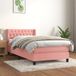 Maison Exclusive - Lit boxspring avec matelas, rose, 90x190 cm, velours