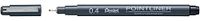Pentel Pointlinger Kalligrafie 2.0mm Zwart - Pak van 12