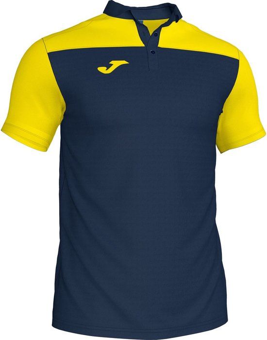 Joma Crew III Polo Kids - Marine/Geel - Maat 2XS (152)