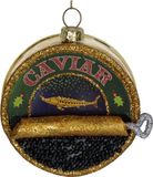 HD Collection Kerstbal kaviaar glas multi 8.9 cm