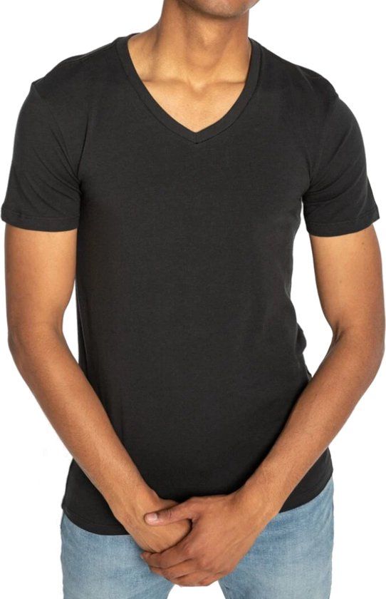 Levi's T-Shirt V-Hals Zwart 2-Pack - Maat L - Heren