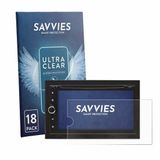 Savvies Screenprotector voor Blaupunkt Vienna 700 DAB - Folie Beschermfolie transparant 18 Stuks