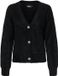 ONLY Piumo Ls Cardigan Cc Knt Gilet - Noir - Taille M Femme