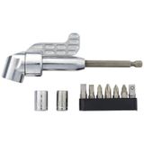 TOOLCRAFT Aide de vissage coudée – 135 mm – entraînement 1/4 (6,3 mm)