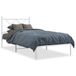 VidaXL Bedframe met hoofdbord metaal wit 90x200 cm