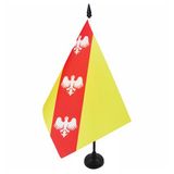 AZ FLAG Tafelvlag Lotharingen 21x14 cm Polyester 100D Plastic Voet