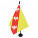 AZ FLAG Tafelvlag Lotharingen 21x14 cm Polyester 100D Plastic Voet