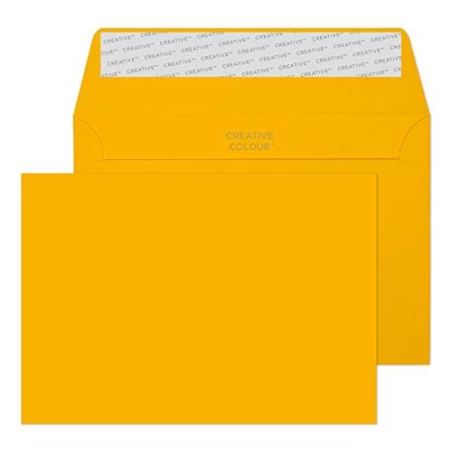 Blake Creative Colour C6 Envelopes - 114 x 162 mm - 120 gsm - Peel & Seal - Egg Yellow - Pack of 500