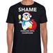 Bellatio Decorations Pinguin Kerstshirt / Kerst t-shirt Shame penguins with champagne zwart voor heren - Kerstkleding / Christmas outfit M