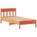 vidaXL Bedframe Massief Grenenhout Wasbruin 120x190 cm