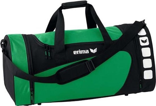 Erima Sporttas Club 5 Line Smaragd/ Zwart Maat L