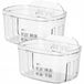 many_brands Keuken Organizer Set: 2x Wandmontage Voedselcontainers Transparant