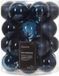 Decoris Kerstballen - 50 stuks - 6 cm - Kunststof - Donkerblauw