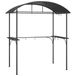 vidaXL Barbecuepaviljoen met zijplanken, antraciet, 220x115x230 cm, staal